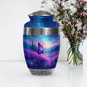 โกศเผาศพผีเสื้อสำหรับขี้เถ้าของมนุษย์ผู้ใหญ่เพศหญิงโกศสำหรับขี้เถ้าของมนุษย์โกศเผาศพขนาดใหญ่สำหรับผู้ชายผู้ใหญ่ - Product Image 5