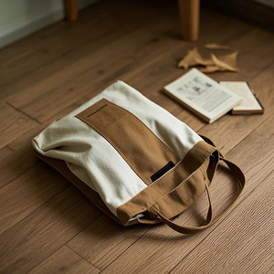 Venta al por Mayor de Bolsas de Tela de Algodón Ecológicas y Duraderas, Bolsa de Compras Reutilizable, Logotipo Personalizado, Moda Vintage, Estética Minimalista - Product Image 2