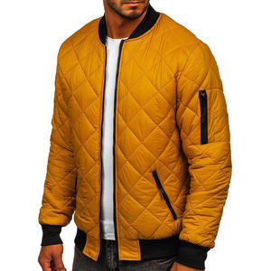Chaqueta acolchada de invierno de alta calidad con cuello levantado para hombre, abrigo de burbujas con logotipo personalizado, diseño hinchado cómodo y cálido con servicio OEM - Product Image 1