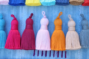 2.75 pouces Passementerie Gland Pendentif DIY Décor À La Maison avec Peluche Coton Corde Torsadée et Décoratif Personnalisé Glands Bijoux - Product Image 3