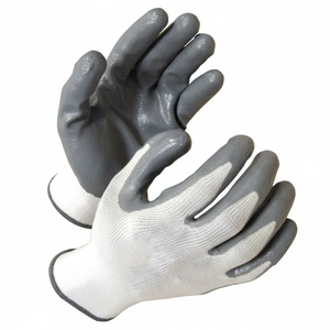 Gants de sécurité en nitrile blanc, gris et noir - Product Image 1
