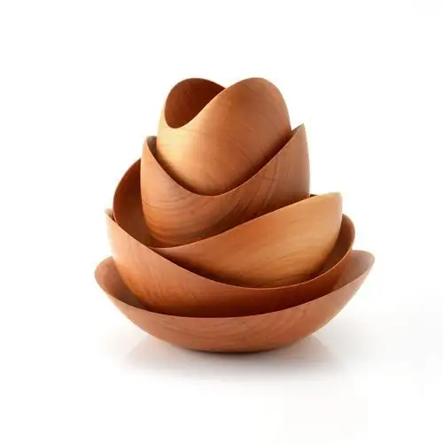 Nouveau produit design bol en bois sculpté fait à la main en bois naturel véritable bol de service à bonbons en vente pour le fournisseur indien