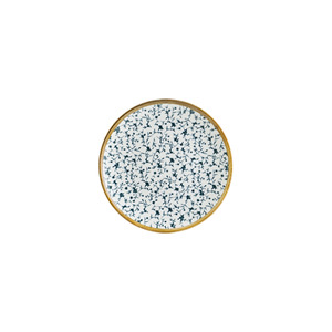 Plato Plano de Porcelana Premium Gourmet Bonna Calif, Elegante Plato de 23 cm con Diseño Azul para Servir y Comer, Estilo Oriental - Product Image 1