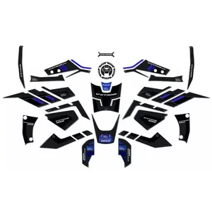 Kit completo di adesivi protettivi 3D per Suzuki V-Strom 1050 Blu completamente compatibile - Product Image 1