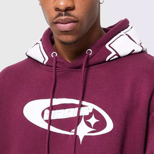 Sudaderas con Capucha para Hombre de Primera Calidad OEM, 100% Algodón, Forro Polar, Transpirables para Invierno, Logotipo Personalizado, Impresión Puff, Bordado, Unisex, Talla Grande - Product Image 2