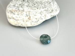 Moss Agate <b>Silver</b> Necklace <b>Fine</b> Jewelry 925 Solid Sterling <b>Silver</b> Natural Moss Agate Round Gemstone Handcrafted Crystal Necklace - Product Image 3