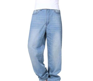 Pantalones Vaqueros Holgados de Lona Ligera para Hombre, Estilo Casual, Lavado a la Piedra, Pantalones de Mezclilla, Logotipo Personalizado al por Mayor, Ropa Urbana - Product Image 1