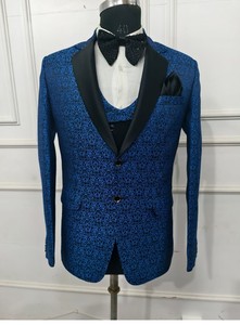 Collection 2024 : Costumes de mariage élégants pour hommes, tenues de soirée, costumes de dîner, broderies exquises, tailles plus grandes disponibles - Product Image 4