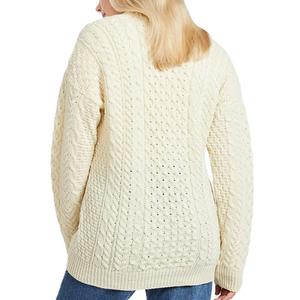 OEM personalizado cuello redondo grueso Jacquard pulóver prendas de punto nuevo diseño cuello redondo invierno estilo casual suéter para mujeres directamente disponible - Product Image 5