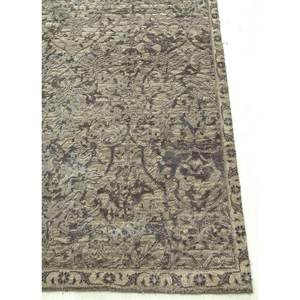 พรมขนสัตว์ถักมือและไหมไผ่ลาย Chaos Theory สีเบจและสีน้ำตาล สำหรับห้องนั่งเล่นวัยรุ่น ห้องโถง ลายเหรียญตรา Esk-634 - Product Image 3