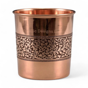 Moderno vaso de metal de vidrio de cobre elegante de 14oz taza de bebida aislada personalizada para beber diseño duradero - Product Image 6