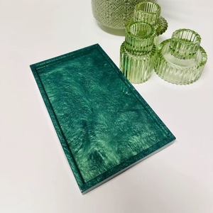 ถาดเรซิ่นตกแต่งหลากสี ของตกแต่งบ้าน ถาดเรซิ่นทรงสี่เหลี่ยมคุณภาพสูง - Product Image 3