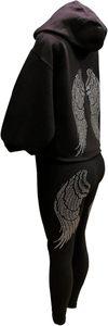 Vente en gros de nouveau dernier style sweat à capuche délavé à l'acide logo personnalisé streetwear poids lourd strass confortable polaire sensation ample hiver - Product Image 4