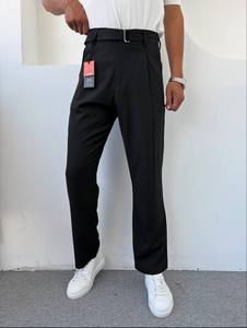 Pantalon de bureau droit et décontracté de grande taille pour hommes, coupe régulière, en coton de taille moyenne, confortable et imperméable - Product Image 2