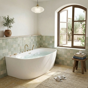 Acrylic Freestanding Whirlpool Drainer-FW-M-2003-Contemporary <b>Massage</b> Deep Soaking OEM/ODM for Hospitality Residential Use - Product Image 5