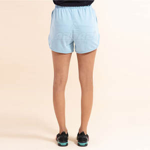 Pantalones cortos de mezcla de algodón para mujer con cintura con cordón y pantalones cortos informales cómodos de estilo veraniego relajado para mujer - Product Image 3