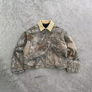 OEM logotipo personalizado 2 piezas hombres con capucha cremallera-Up otoño Streetwear Jogger chándal 100% algodón chaqueta bordada de gran tamaño - Product Image 4