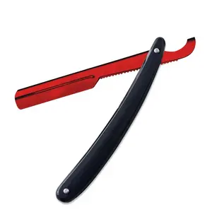 Afeitadora Manual, afeitadora profesional de borde recto de acero inoxidable, maquinilla de afeitar afilada, afeitadora plegable con hoja de afeitar recta - Product Image 6