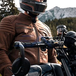 Nouveauté ENROBE APPAREL Veste de moto en cuir pour homme à manches longues, respirante, pour usage extérieur, hiver, prix bas en ligne, best-seller - Product Image 2