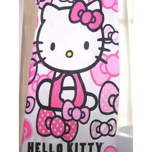 Asciugamano da Spiaggia in Microfibra Kuromi, Asciugatura Rapida, Assorbente, Oversize, Design Divertente con Cartoni Animati, Sfondo Nero, Goffrato GRS - Product Image 3