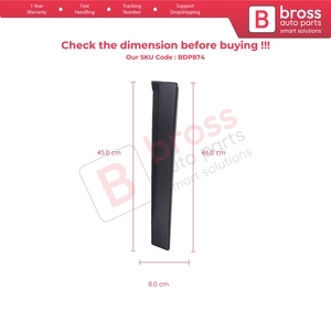 BDP874 Right <b>Door</b> Pillar <b>Trim</b> Moulding 2S51B20898AG for Fiesta MK5 2002-2008 3-<b>Door</b> Van - Product Image 6
