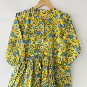 Venta caliente Ropa de mujer Vestidos casuales de algodón puro para damas Ropa de proveedor indio en exportador - Product Image 2