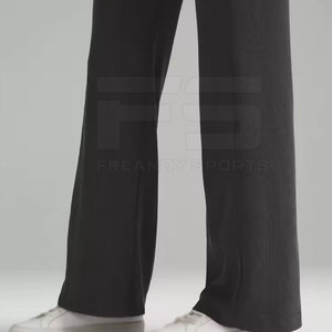Design Your Own High Quality Eco-Friendly Fitness <b>Legging</b> <b>Low</b> Price Spandex/Nylon Made Women Flare Elastic <b>Waist</b> Breathable - Product Image 4