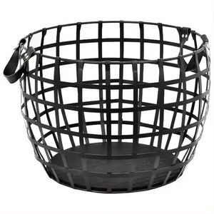 Fancy Design Fruit Storage <b>Basket</b> With Handle Black Color Handmade Storage <b>Basket</b> for Home and Hotel - Product Image 6