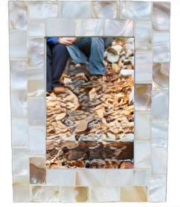 Premium Handcrafted Mother of Pearl Square <b>Photo</b> <b>Frame</b> Indian Decor for Walls & Desks Wholesale Export Quality - Product Image 4