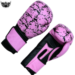 Guantes de boxeo de cuero PU de diseño personalizado Original 100%, guantes de boxeo y artes marciales transpirables personalizados - Product Image 2