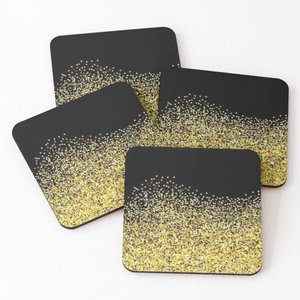 Ensemble de sous-verres antidérapants en bois de renard personnalisé imprimé en émail Sous-verre en bois rustique antidérapant Tapis bois sculpté à la main Sous-verres à thé - Product Image 4