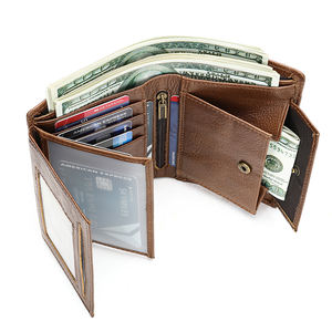 Portefeuille en cuir véritable personnalisé avec gravure de nom, modèle FD0000313, cadeaux d'entreprise, revendeurs - Product Image 5