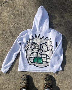 High Street Hip hop Goth estampado de dibujos animados Sudadera con capucha hombres nueva tendencia de otoño hombre hoodi Harajuku Sudadera con capucha Retro moda estilo callejero de gran tamaño - Product Image 4