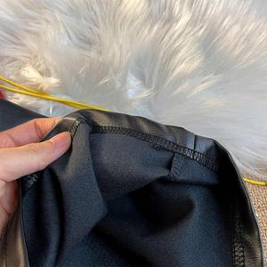 Pantalones cortos de cuero bordados personalizados para hombres Pantalones cortos de cuero - Product Image 6