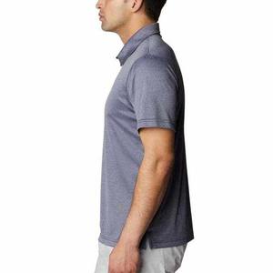 OEM Hombres transpirable High Street Style para Polos de secado rápido Slim Fit de gran tamaño de algodón logotipo personalizado sólido 220 gramos de tela - Product Image 3