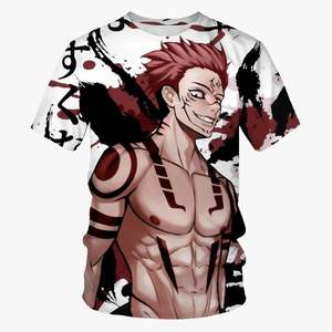 Summer new fashion trend anime <b>printing</b> <b>printed</b> T-shirt <b>neutral</b> fashion anime casual comfortable short sleeved top - Product Image 3