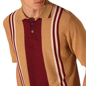 Vente en gros 100% Polo en coton et polyester de haute qualité pour hommes, décontracté, à manches courtes et à motif uni, respirant - Product Image 5