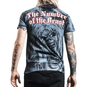 เสื้อยืดลำลองสำหรับผู้ชายฤดูร้อนพิมพ์ลายสีพื้นแขนสั้นแบบถักระบายอากาศพิมพ์ลายดิจิตอล - Product Image 5