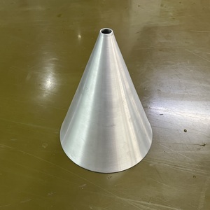 Cono de Aluminio <span class=keywords><strong>1060</strong></span> Personalizado para Hilado |   Altura máxima 710 mm |   Fabricación de Conos Metálicos OEM |   Anodizado/Pintado en Polvo |   Certificado ISO9001 - Product Image 3