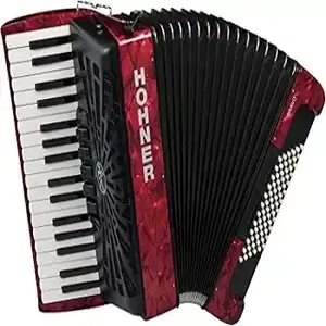 Hohner Bravo III 72 Accordéon Avec Soufflet Noir Rouge - Product Image 2