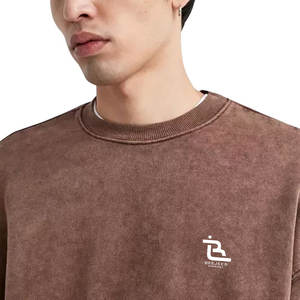 Sweat-shirt pour homme, style streetwear, lavage à l'acide, toucher doux, haut de gamme, sweat-shirt pour homme, lavage à l'acide - Product Image 4