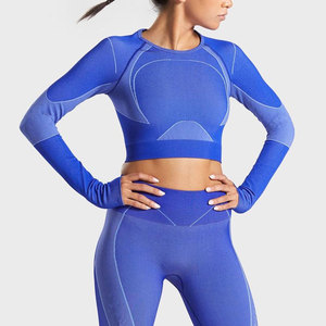 Vente en gros des meilleurs ensembles de yoga 2 pièces sans couture personnalisés des meilleurs fabricants dernière conception, vêtements de fitness de grande taille, marque privée - Product Image 6