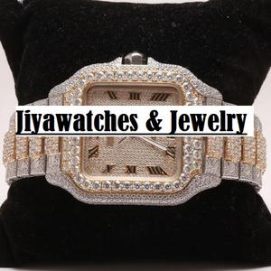 Montre mécanique personnalisée de luxe en acier inoxydable ETA avec moissanite VVS, style hip-hop, verre analogique, boîtier carré de 41 mm, automatique - Product Image 3