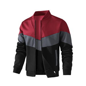 Comfortable Solid Customized Color Plus Size Varsity Jacket Men High Quality Wool Body Streetwear Varsity Jacket for Men - Product Image 1