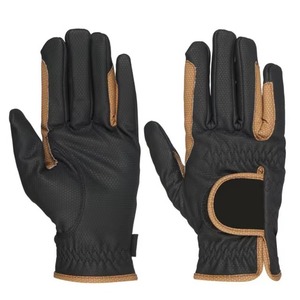 Gants d'équitation équestres professionnels gants d'équitation personnalisés en cuir synthétique pour hommes gants d'équitation anti-fendu - Product Image 6