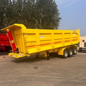 Remolque basculante hidráulico de 20 toneladas para piezas de maquinaria agrícola de tractor con freno de mano - Product Image 1