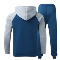 Ensemble de survêtement d'hiver pour homme, grande taille, 100 % coton de haute qualité, couleur unie, dernière mode, manches longues, taille élastique, respirant