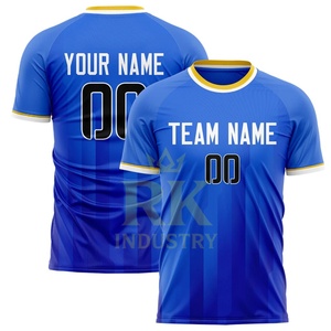 สั่งซื้อเสื้อฟุตบอลยูนิเซ็กซ์เสื้อระบายอากาศแห้งเร็วทำจากโพลีเอสเตอร์100% แบบปรับแต่งได้สำหรับแฟนกีฬาและผู้เล่นใช้ - Product Image 5