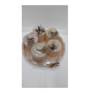 Factory Price Dry Fruit Jar Handcrafted Circular Resin Jar Set High Quality In India Best Selling - Product Image 4