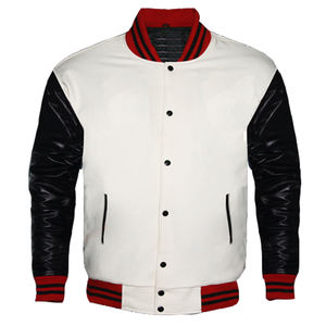 แจ็กเก็ตทรงเลตเทอร์แมนสไตล์วินเทจสำหรับผู้ชายเสื้อแจ็คเก็ตขนเป็ดแขนยาวผ้าถักมีฮู้ดไซส์ XL สำหรับฤดูหนาว - Product Image 1